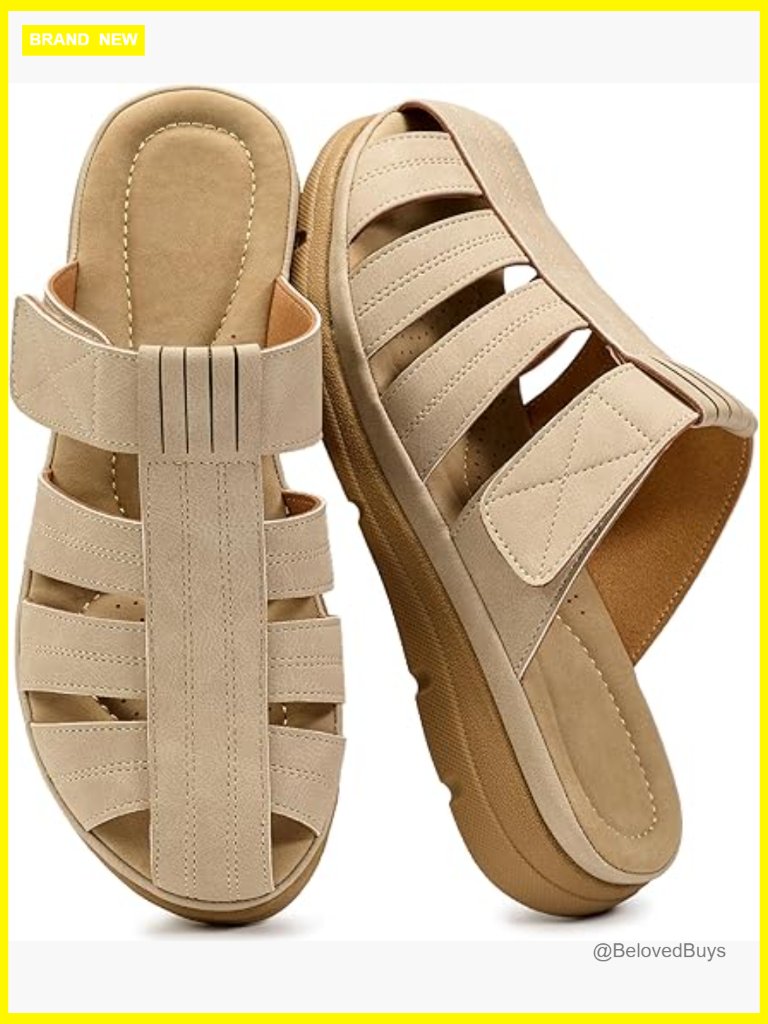 Closed Toe Mules With Arch Support Wedge Heel Memory Foam